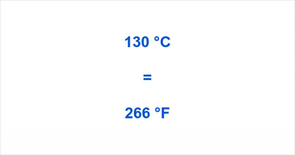 130 Celsius To Fahrenheit