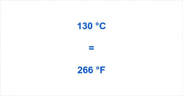 130 Celsius To Fahrenheit