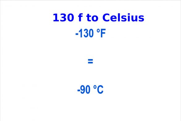 130 f to Celsius