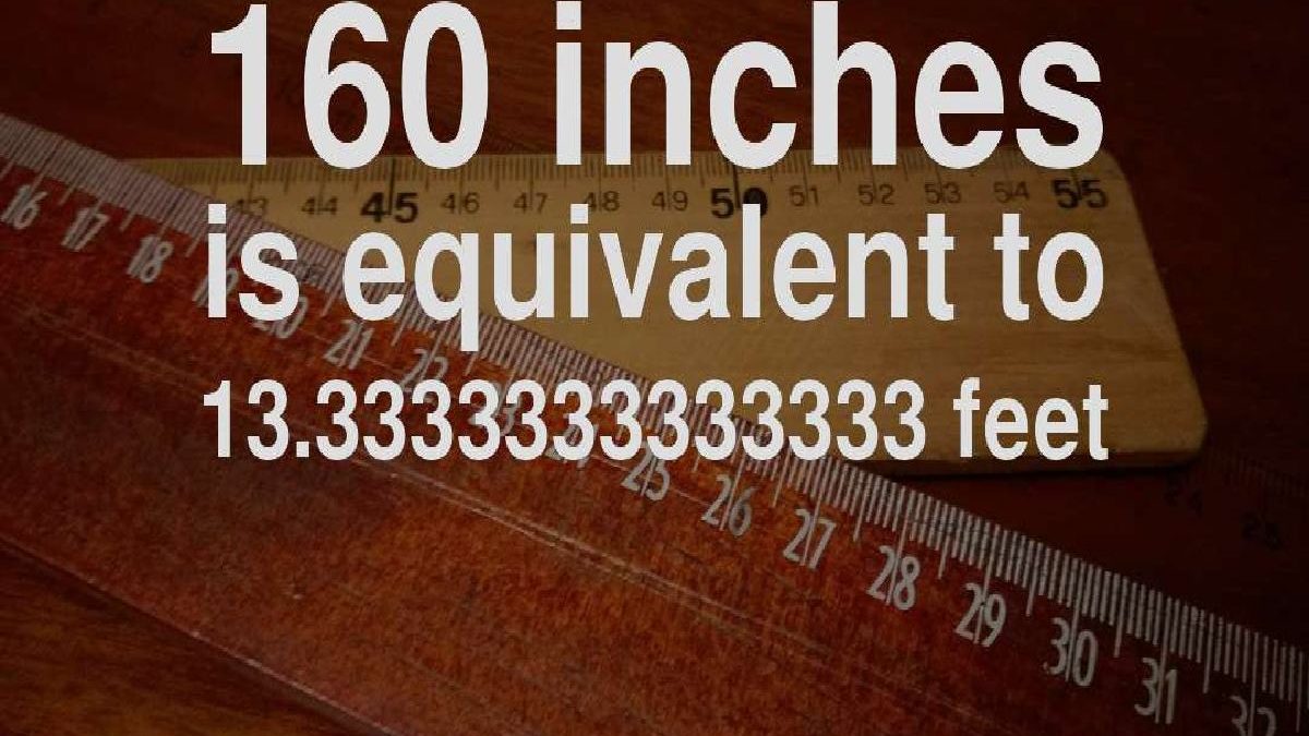 160 inches in feet – Full Summary Description