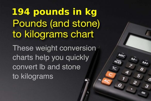 194 pounds to Kg