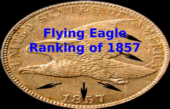 Flying Eagle Ranking of 1857 penny