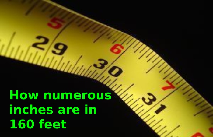 How numerous inches are in 160 inches in feet
