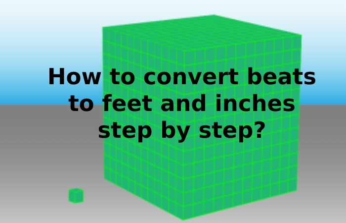 How to convert beats to feet and inches step by step 2.4 m to Feet