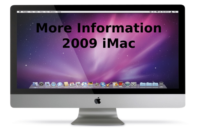 More Information 2009 iMac