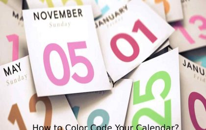 Color Code Your Calendar