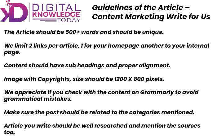 Guideline of the article - Digital Write for us 