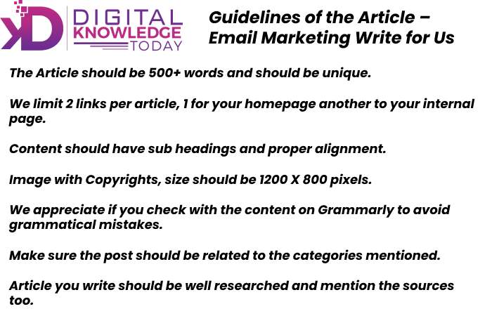 Guideline of the article - Digital Write for us 