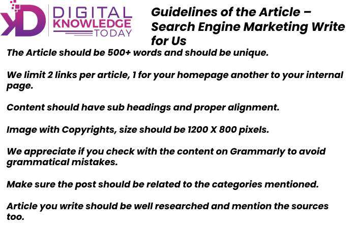 Guideline of the article - Digital Write for us 