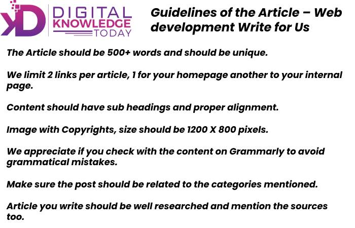 Guideline of the article - Digital Write for us 